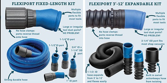 dust hose kits and connectors