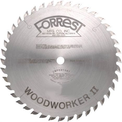 Forrest woodworker two atb saw blade