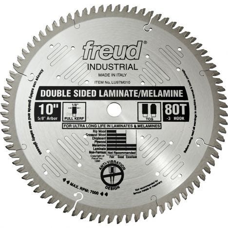 Freud double-sided laminate melamine saw blade