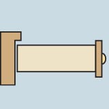 Diagram of a drawer with full extension
