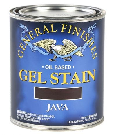 General finishes java gel stain can
