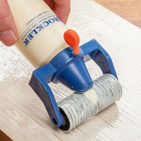 Rockler eight ounce glue bottle with roller