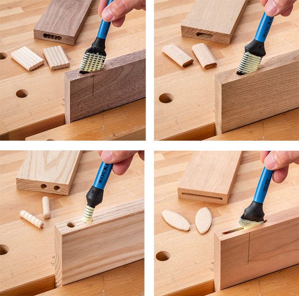 four silicone glue brushes