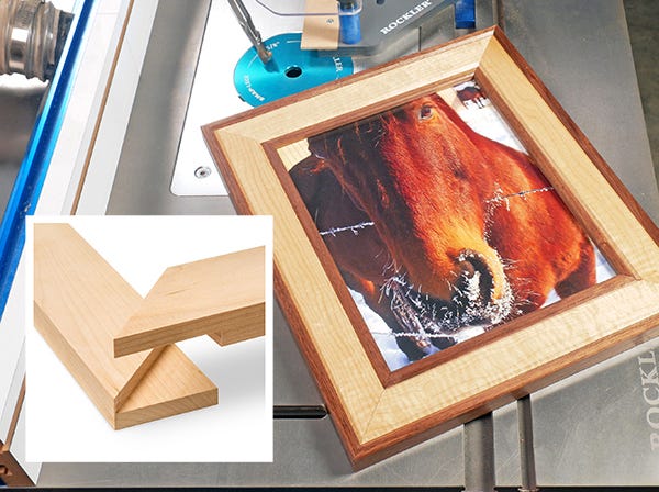 mitered half lap picture frame