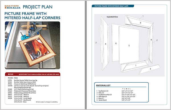 picture frame plan download button