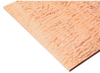 Flame patterned maple lumber
