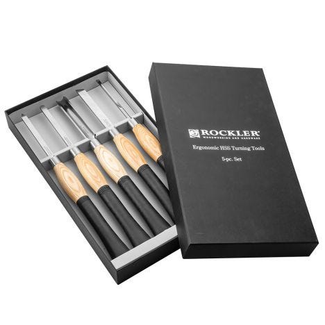 Rockler high speed steel ergonomic turning tool set
