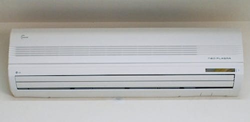 Indoor section of mini-split evaporator