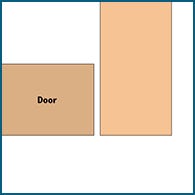 Inset cabinet door diagram