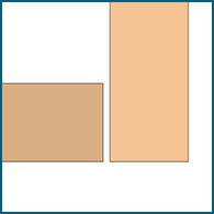 Diagram of an inset-style cabinet door