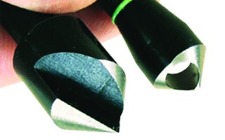 Fluted and Crosshole bits for drilling countersink holes 
