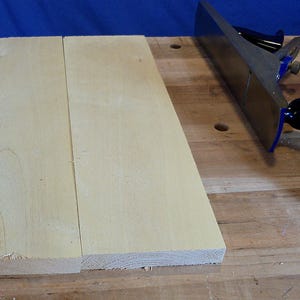 Edge-to-edge joinery smoothed with a hand plane