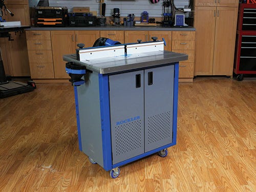 Rockler cast iron router table with promax