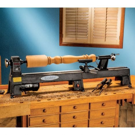 Excelsior mini lathe with a bed extension