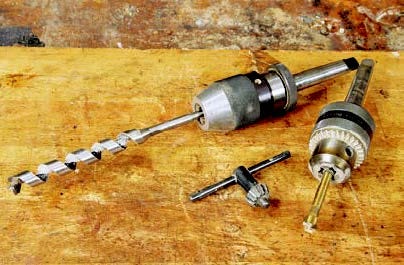 Tools used for drilling holes on a lathe