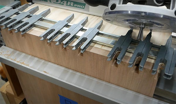 cut dovetail tails