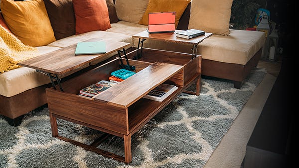 Lift Top Coffee Table Project Plan, Rising Coffee Table Plans