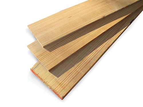 Stack of longleaf pine boards of various sizes