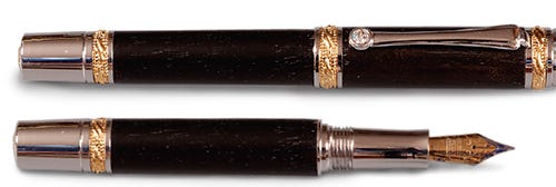 Majestic fountain pen turned with bushing kit