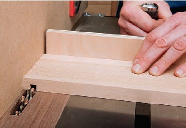 making blind rabbet test cuts