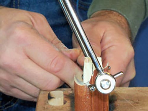 Cutting frame joinery with a coping saw