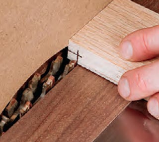 making dado blade test cut on table saw