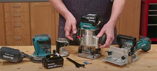 cordless biscuit joiner router and sander