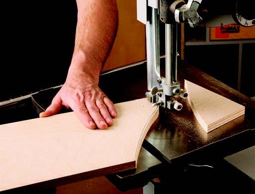 Creating mdf template for sanding cart base cabinetry