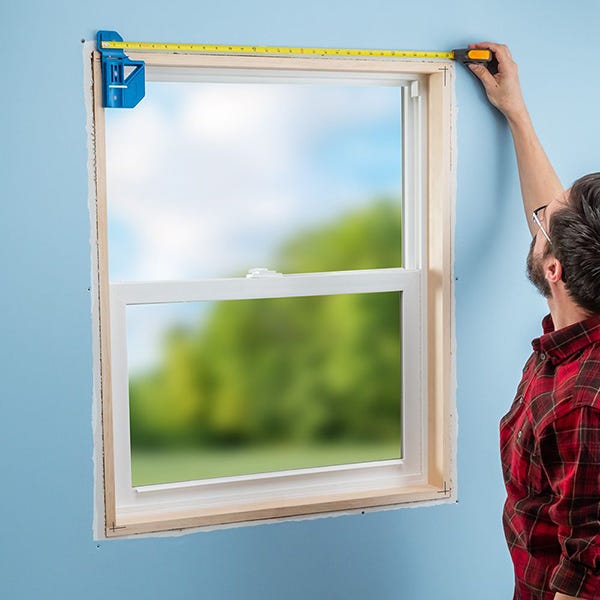 measuring a window frame for trim molding