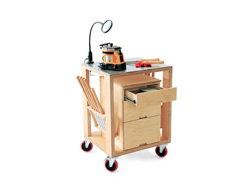 Rolling workshop storage cart
