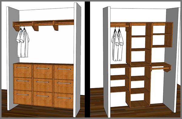 closet organization  configurations