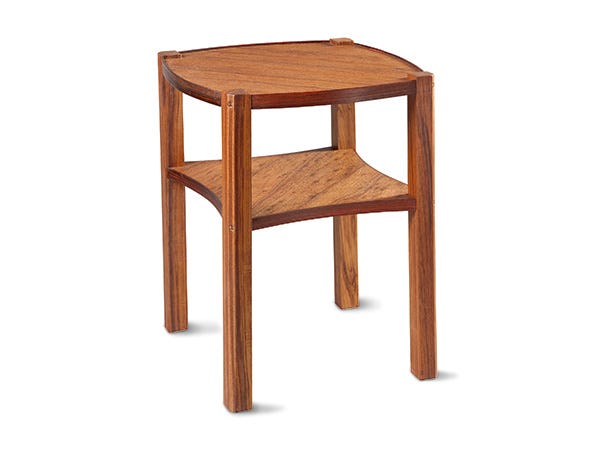 Small occasional table made from exotic woods