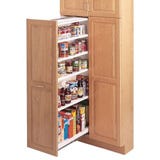 Slide out under-cabinet style pantry storage