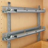 Pilaster style- shelf mounting brackets