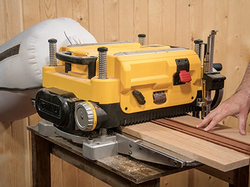 Using stationary planer to smooth wood for cutting board