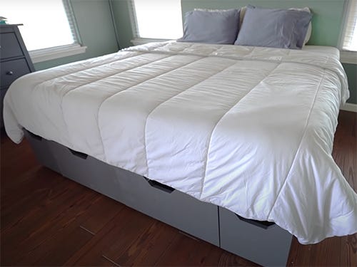 Video Build a Platform Bed with Storage