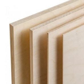 Panels of baltic birch plywood