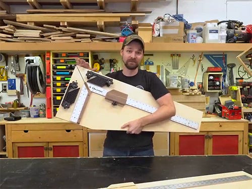 Precision picture frame cutting jig