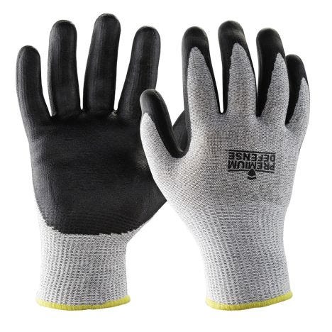 Premium defence cut resistant work gloves
