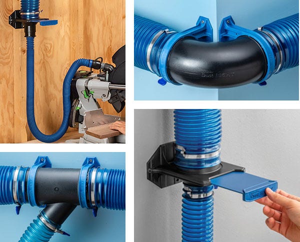 ready-mount dust fittings and blast gates