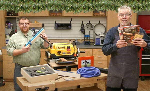 Rob with woodworking gifts