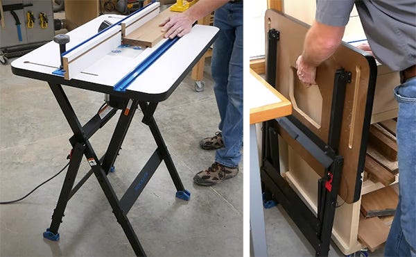 working with rock steady work stand