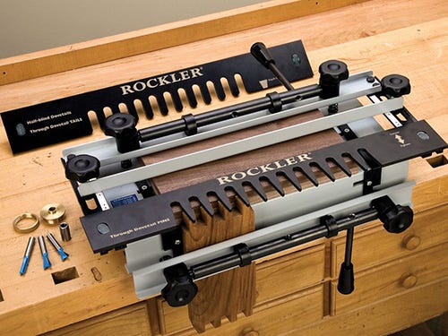 Rockler complete dovetail cutting jig with included accessories