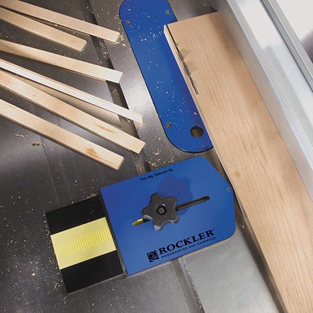 Rockler thin rip table saw jig