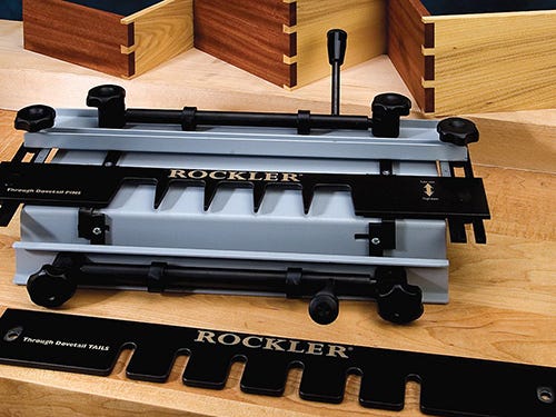 Rockler dovetail jig and cut dovetails