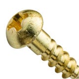 Woodworking screw with a domed head
