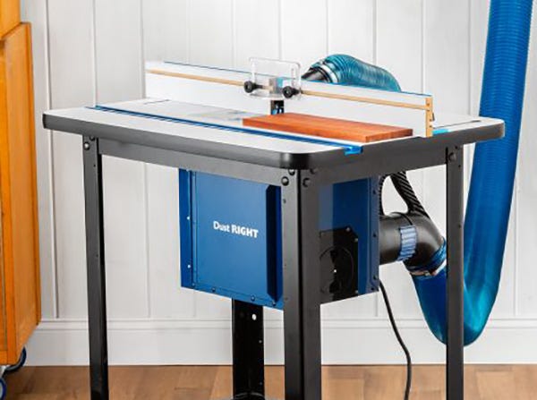 router table dust collector