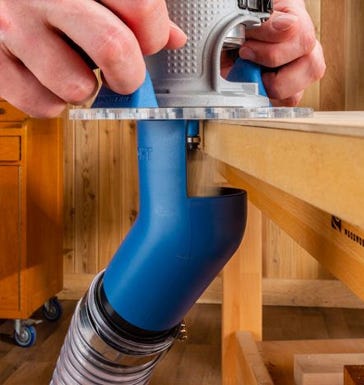 Rockler dust collection gate for routing