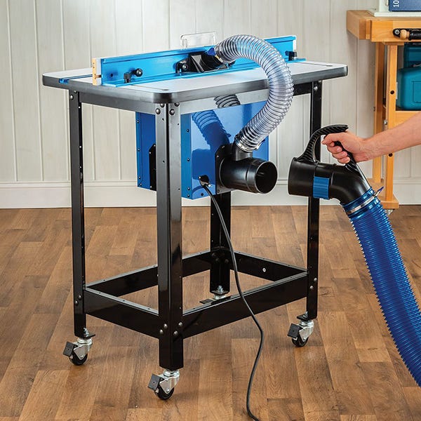 router table dust collection