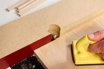 Making a flat edge cut on a piece of plywood